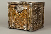 Portable Cabinet with Drawers, Gold maki-e on black lacquer, inlaid with mother-of-pearl; silver mounts, Japan