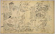 Pictures of Human Figures, Unidentified artist, Ink on paper, Japan