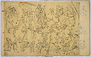 Pictures of Human Figures, Unidentified artist, Ink on paper, Japan