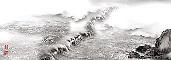 View of Tide, Yang Yongliang (Chinese, born 1980), Inkjet print, China