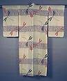 Unlined Summer Kimono (Hito-e) with Dragonflies and Stream

, Printed silk, Japan