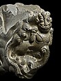 Throne Crossbar with Makara Finial, Schist, Central Thailand
