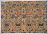 Panel with Geometric Pattern, Silk and metallic thread lampas, China
