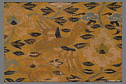 Scroll Cover with Birds and Flowers, Silk and metallic thread tapestry (kesi), China