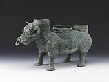 Ritual wine container in the shape of a buffalo (Xizun), Bronze, China