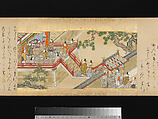 The Great Woven Cap (Taishokkan), Three handscrolls; ink, color, and gold on paper, Japan