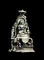 Enthroned Buddha Vairocana, Copper alloy, Southern Thailand