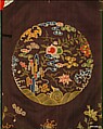 Woman's Informal Robe with Garden Roundels, Silk and metallic thread embroidery on plain-weave silk, China