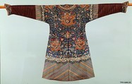 Dragon Robe, Silk, metallic thread, some ink , China