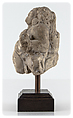 Head of Addorsed Maheshvara, Stone, probably chlorite, Northern Pakistan (Brahmanical post-Gupta)