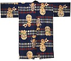 Boy’s Kimono with Lucky Thread Balls (Temari) and Bullets, Printed plain-weave rayon and silk, Japan