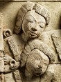Relief Depicting an Assembly of Noblemen, Stucco, Central Thailand