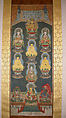Mandala of the Sannō Shrine Deities, Hanging scroll; ink, and gold on silk, Japan