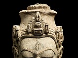 Head of a Male Divinity, Stucco, Central Thailand