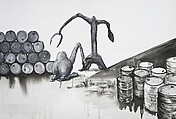 New Classic of Mountains and Seas I, Qiu Anxiong (Chinese, born 1972), Three-channel animated video with sound; 30 min., China