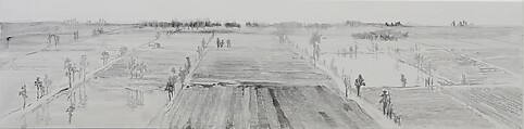 Temptation of the Land, Qiu Anxiong (Chinese, born 1972), Three-channel animated video with sound: 13 min. 25 sec., China