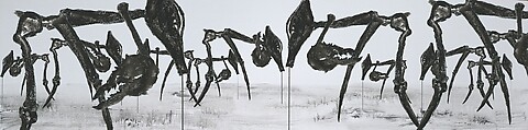 New Classic of Mountains and Seas I, Qiu Anxiong (Chinese, born 1972), Three-channel animated video with sound; 30 min., China