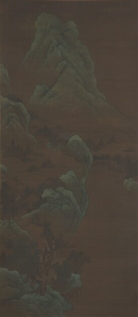 明   佚名   秋林讀易圖   軸|Mountain Scenery