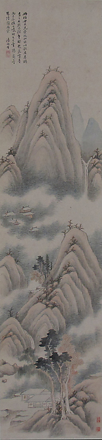 清    湯貽汾    山水圖    軸|Landscape