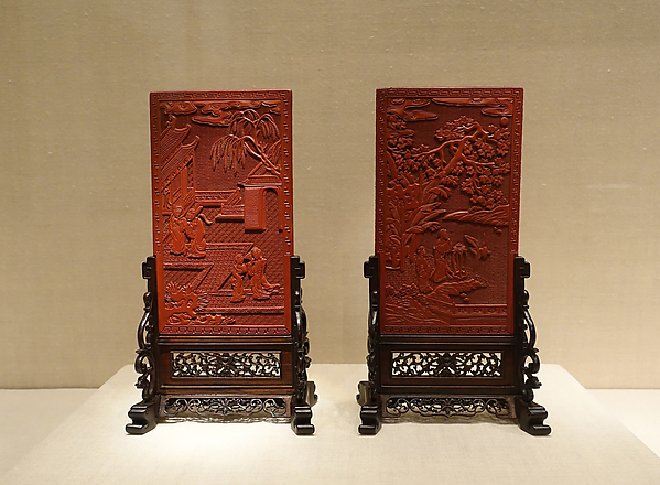 Pair of screens with scenes from Romance of the West Chamber by an unrecorded maker, The Metropolitan Museum of Art