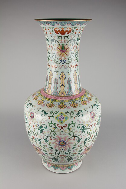 Vase with floral scrolls