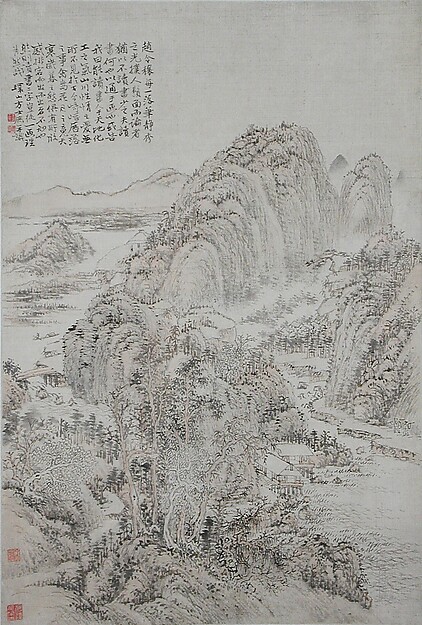清  方士庶  山水圖  軸|Landscape