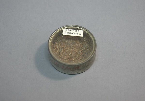 Container of Crushed Garnets