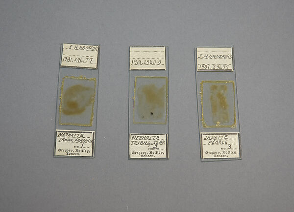 Section of Nephrite Mounted in a Microscope Slide by an unrecorded maker, The Metropolitan Museum of Art
