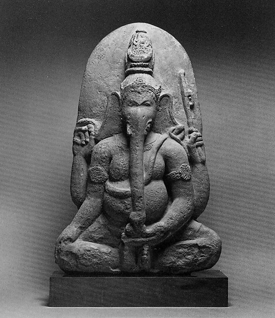 Seated Four-Armed Ganesha, ca. second half of the 9th century