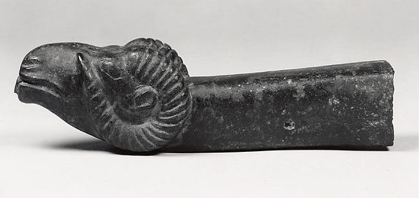 Finial with ram's head by an unrecorded maker, The Metropolitan Museum of Art