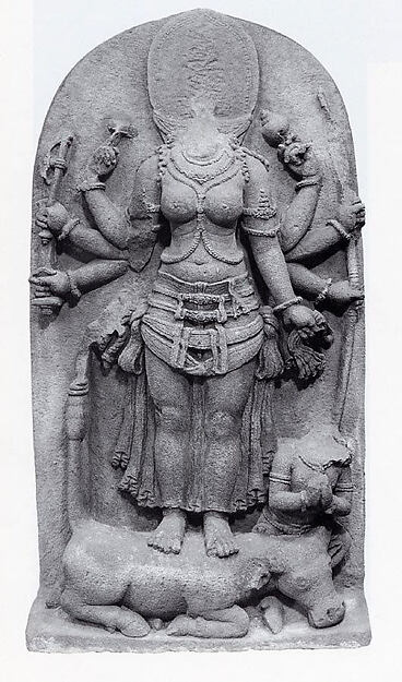 The Goddess Durga Victorious over the Buffalo Demon, Mahisha (Mahishasuramardini) by an unrecorded maker, The Metropolitan Museum of Art