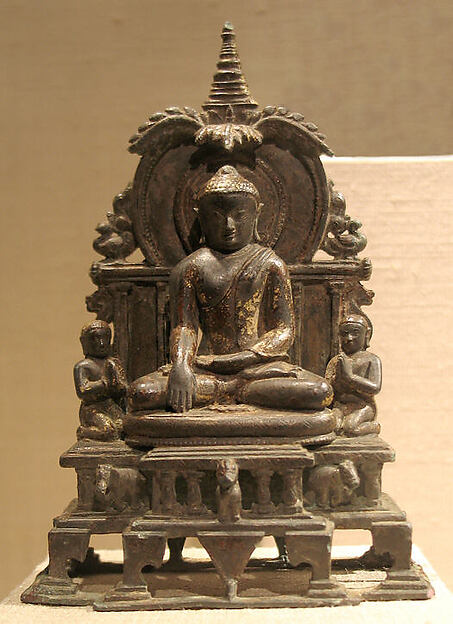 Miniature Shrine with the Enthroned Buddha, 12th–13th century