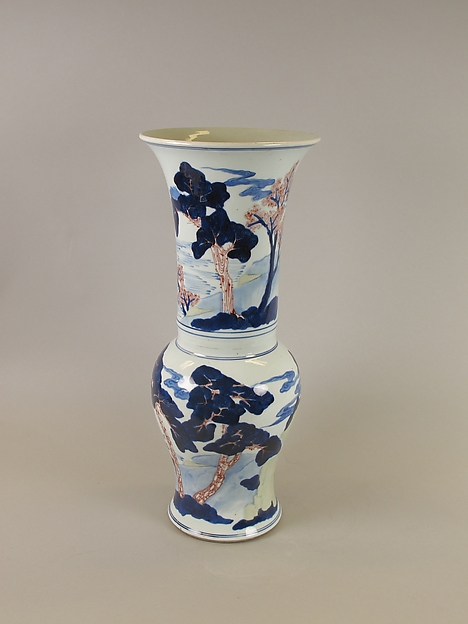 Vase with landscape