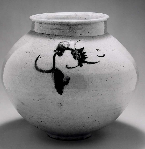 Jar with Floral Design