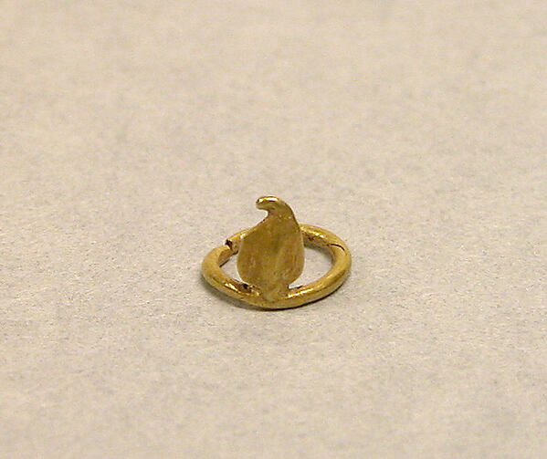 Pair of Ear Ornaments, Pendant Leaf