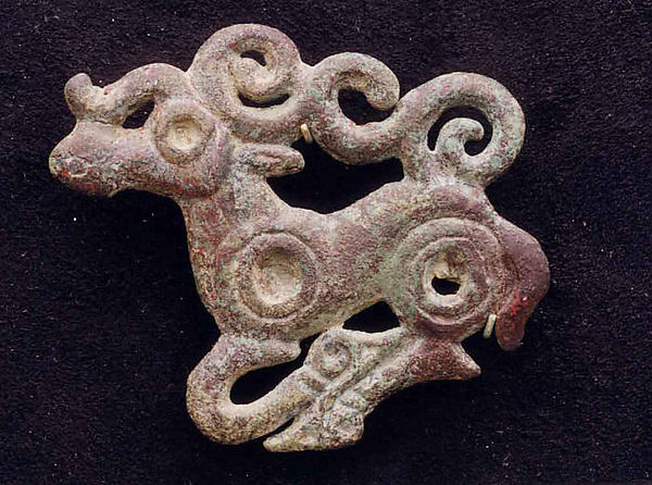 Garment Plaque in the Shape of Deer by an unrecorded maker, The Metropolitan Museum of Art