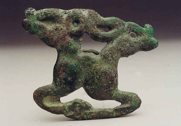 Garment Plaque in the Shape of Deer