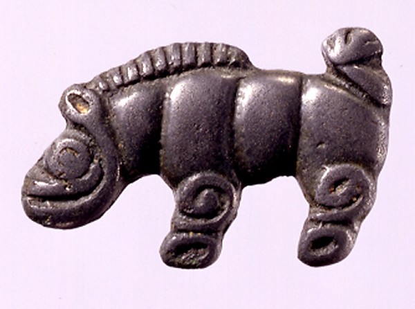 Garment Plaque in the Shape of a Wild Boar by an unrecorded maker, The Metropolitan Museum of Art