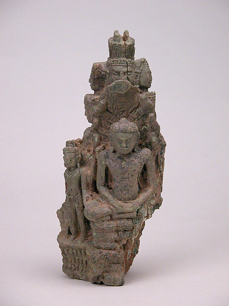 Seated Buddha Protected by Naga (front), Dancing Multi-Headed Hevajra (back) by an unrecorded maker, The Metropolitan Museum of Art