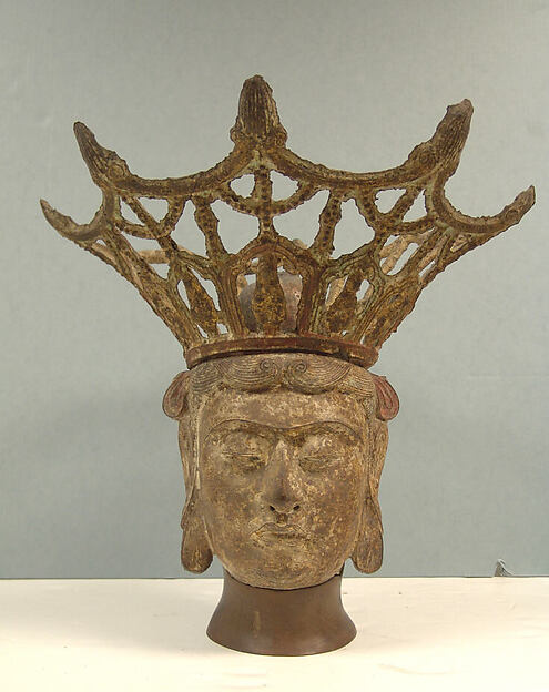 Head of a Bodhisattva by an unrecorded maker, The Metropolitan Museum of Art