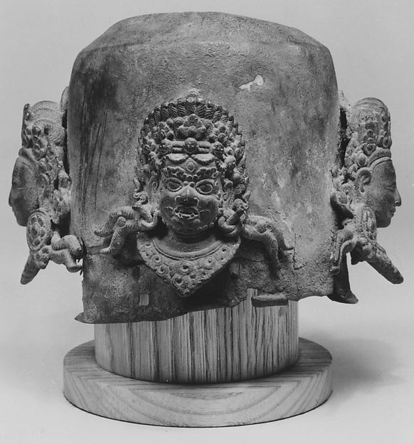 Linga Cover with Four Faces of Shiva (Caturmukhalinga) by an unrecorded maker, The Metropolitan Museum of Art