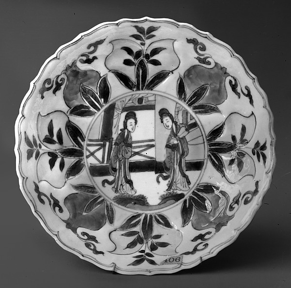 Dish with two ladies