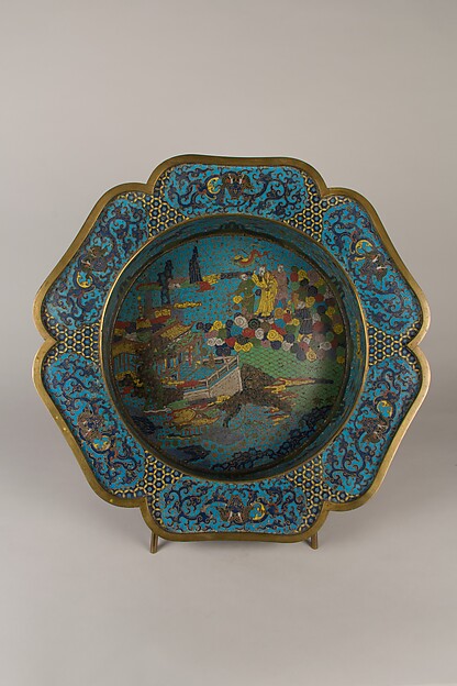 Basin with scene of Daoist immortals by an unrecorded maker, The Metropolitan Museum of Art