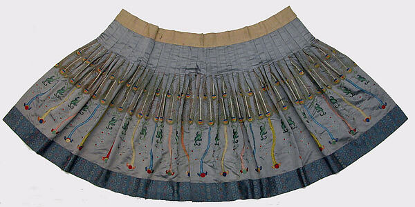 Theatrical skirt with peacock feather design by an unrecorded maker, The Metropolitan Museum of Art