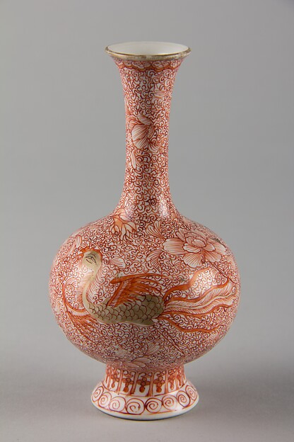 Vase with phoenix