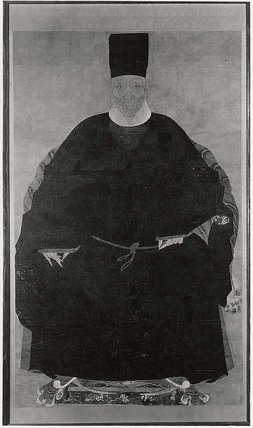 明  佚名  人物肖像  圖   軸|Portrait of a Gentleman