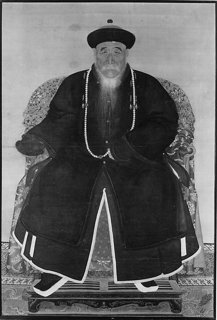 清  佚名   滿清官員像     軸|Portrait of a Manchu Official
