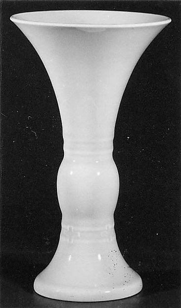 Vase in the shape of an ancient ritual beaker (gu)