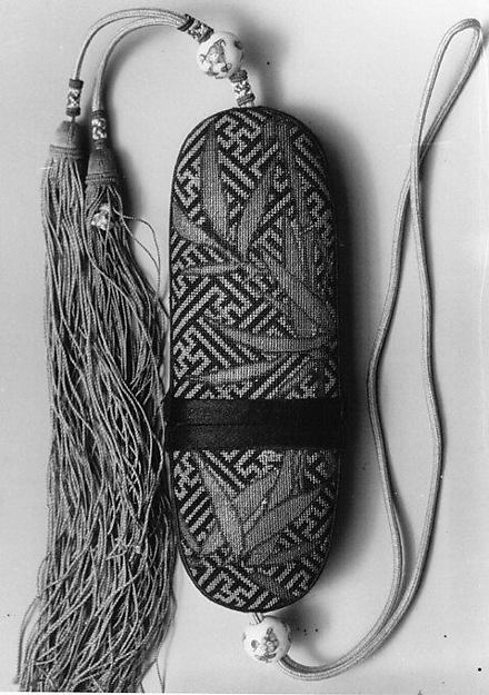 Eyeglasses Case with Bamboo on Fretwork Background by an unrecorded maker, The Metropolitan Museum of Art