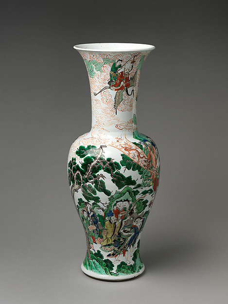 Vase with Daoist Immortals by an unrecorded maker, The Metropolitan Museum of Art